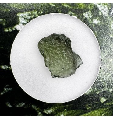 >0.3g Moldavite Meteorite Ejector (Tektite) (SKU M1573)
