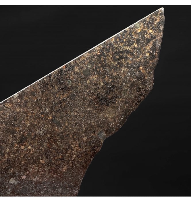 12g NWA 869/L4-6 Stoney Meteorite Bracciated Chondrite Slice (SKU M2448)