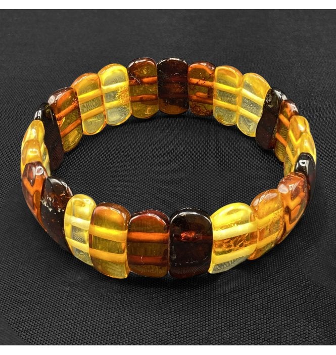 Baltic Amber Elasticated Bracelet (SKU Amber-150)