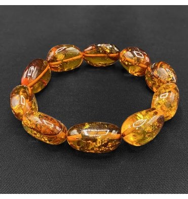Baltic Amber Elasticated Bracelet (SKU Amber-151)