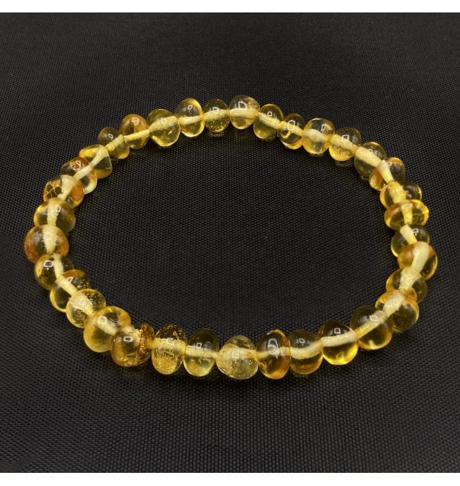 Baltic Amber Elasticated Bracelet (SKU Amber-160)