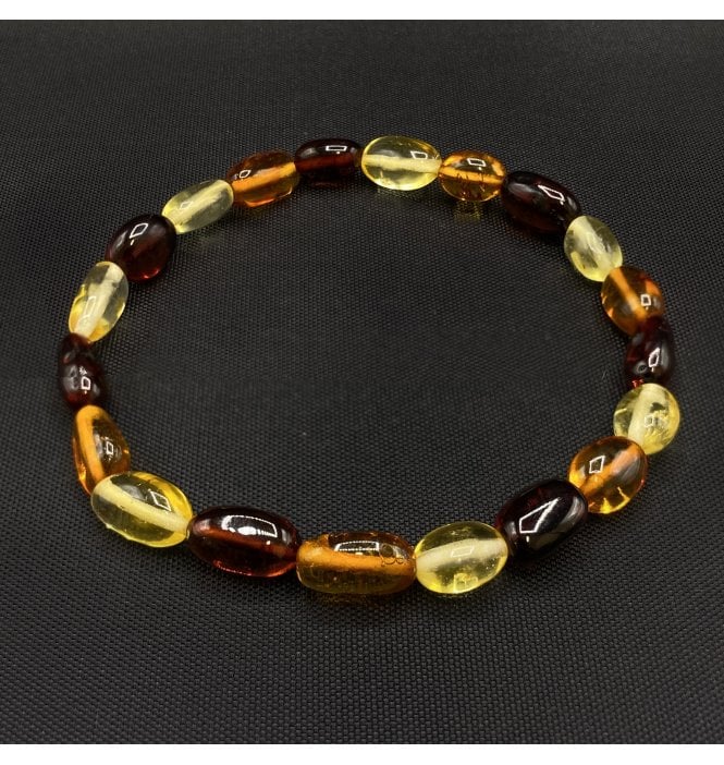 Baltic Amber Elasticated Bracelet (SKU Amber-163)