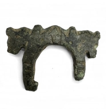 Decorative Roman Bronze Horse Head Buckle (SKU ANT263)