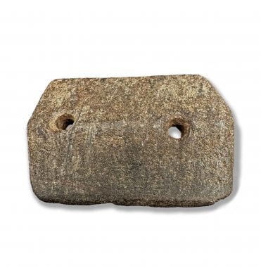 Ex R.D.A. Smith Collection Native American Stone Ridgeline Mica Schist Gorget/Atlatl Weight (SKU ANT374)