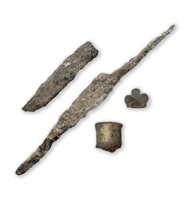 Ex. R.D.A. Smith Collection - Viking Age Iron Knife with Trilobed Bronze Pommel (SKU ANT386)