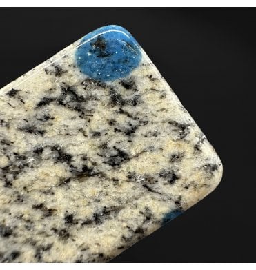 K2 Stone (White Granite with Azurite) (SKU R1299)