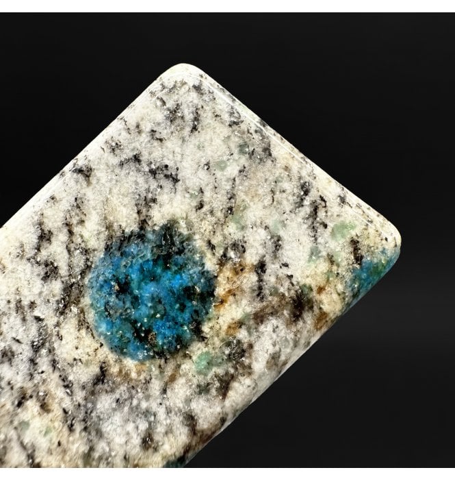 K2 Stone (White Granite with Azurite) (SKU R1695)