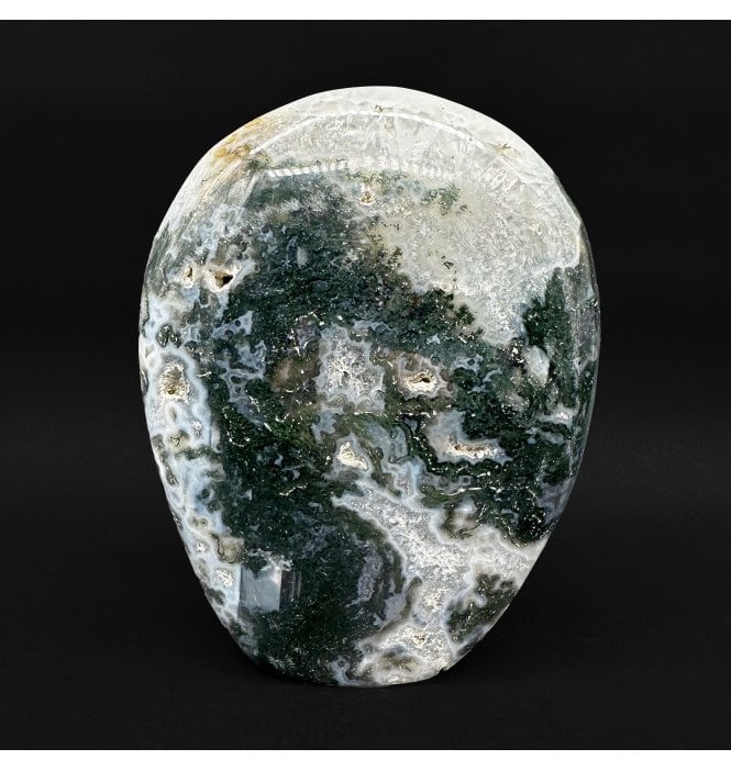 Moss Agate Freeform Sculpture (SKU R1409)