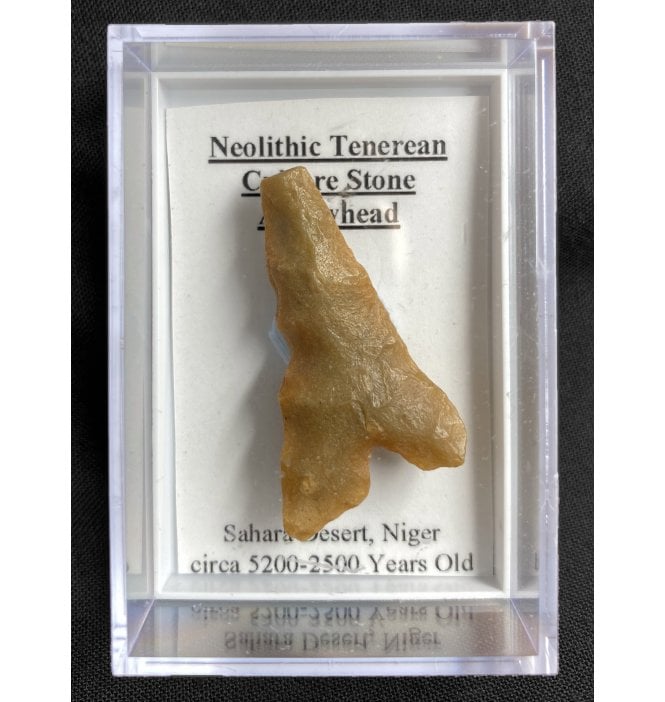 Neolithic Tenerean Culture Stone Arrowhead (SKU G65)