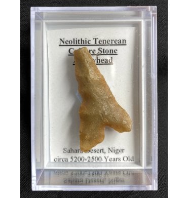Neolithic Tenerean Culture Stone Arrowhead (SKU G65)