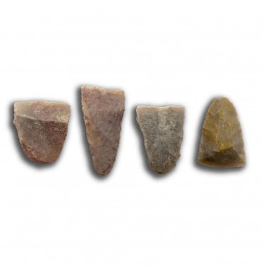 Set of 4 Neolithic Tenerean Culture Chisels found Sahara Desert, Niger, North Africa (SKU Tool-177)