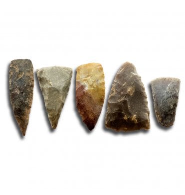 Set of 5 Neolithic Tenerean Culture Chisels found Sahara Desert, Niger, North Africa (SKU Tool-170)