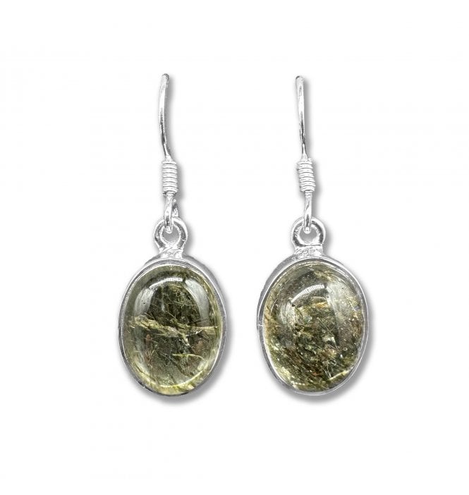 Sterling Silver Garden Quartz Drop Earrings (SKU GEMS-067)
